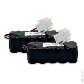 Batterie Nicd (2x) 10x 2/3A 10S1P ST2 12V 0.65Ah AMP product photo