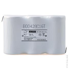 Batterie eclairage secours 3xD ST1 Faston 4.8mm 3.6V 4Ah photo du produit