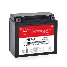 Batterie moto Gel NB7-A / YB7-A / 12N7-4B 12V 8Ah photo du produit