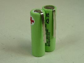 Batterie Nimh 2x AA NX 2S1P ST1 2.4V 2000mAh T2 photo du produit