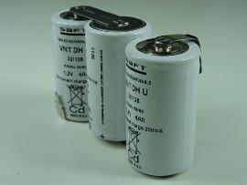 Batterie eclairage secours 3 VNT D U 3.6V 4.2Ah FAST photo du produit