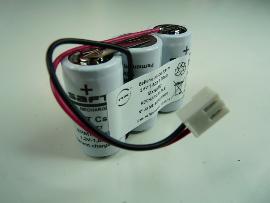Batterie eclairage secours 3x SC VNT 3S1P ST1 3.6V 1.6Ah JST photo du produit