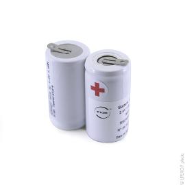 Batterie eclairage secours 2x SC HT 2S1P ST1 2.4V 1.6Ah Fast photo du produit