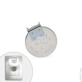 Pile bouton lithium blister CR2430RH-LF RENATA 3V 285mAh photo du produit