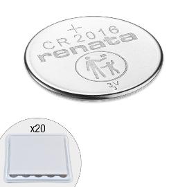 Pile bouton lithium CR2016 RENATA 3V 90mAh (plateau de 20) photo du produit