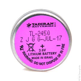 Pile lithium TL-2450 with disc 3.6V 550mAh P2 photo du produit