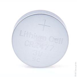 Pile bouton lithium blister CR2477 3V 950mAh photo du produit