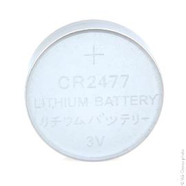 Pile bouton lithium blister CR2477 3V 1Ah photo du produit