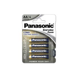 Pile alcaline blister x4 Panasonic Everyday Power LR6 - AA 1.5V 3.4Ah photo du produit