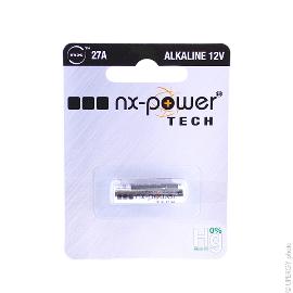 Pile alcaline blister x1 27A Nx-Power Tech 12V 21mAh photo du produit