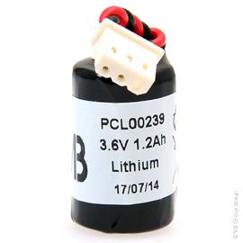 Pile lithium ER14250H 1/2AA Molex 5264 3.6V 1200mAh photo du produit