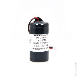 Batterie lithium CR123 3V 1500mAh Molex photo du produit