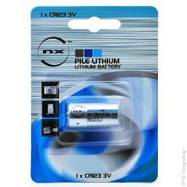 Pile lithium blister CR123 3V 1.45Ah product photo