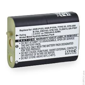 Batterie téléphone fixe 3.6V 700mAh photo du produit