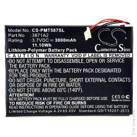 Batterie tablette 3.7V 3000mAh photo du produit
