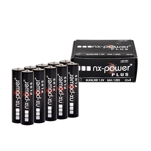 Pile alcaline NX Power Plus LR03 - AAA boite de 10 1.5V 1.46Ah
